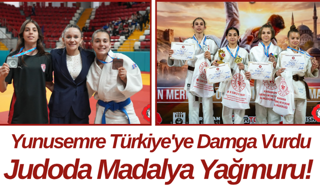 Yunusemre Türkiye'ye Damga Vurdu Judoda Madalya Yağmuru!