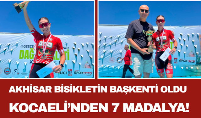 Akhisar Bisikletin Başkenti Oldu Kocaeli’nden 7 Madalya!
