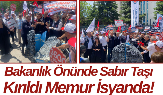Bakanlık Önünde Sabır Taşı Kırıldı Memur İsyanda!