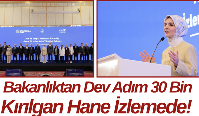 Bakanlıktan Dev Adım 30 Bin Kırılgan Hane İzlemede!