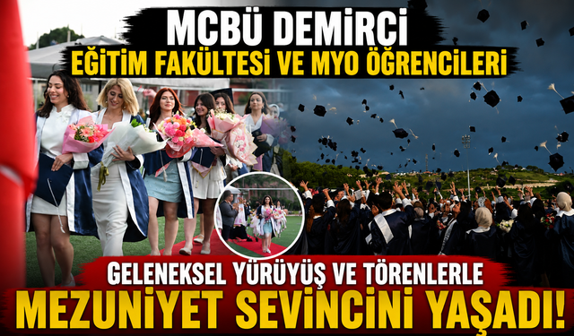 Demirci'de Mezuniyet Coşkusu: 503 Öğrenci Kep Attı