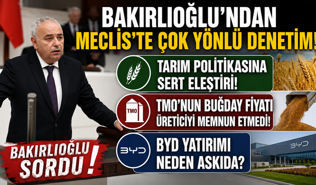 Manisa Milletvekili Bakırlıoğlu’ndan Ekonomik Eleştiri
