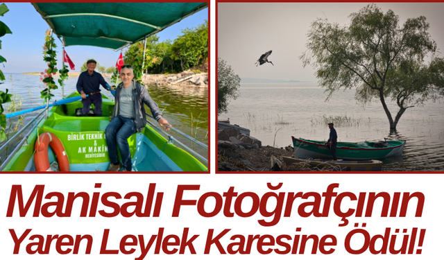 Manisalı Fotoğrafçının Yaren Leylek Karesine Ödül!