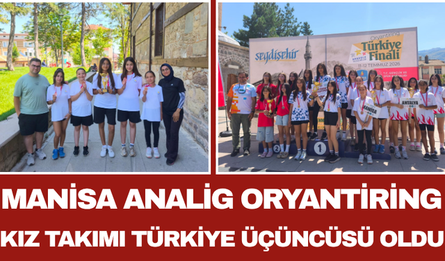 Manisa ANALİG Oryantiring Kız Takımı Türkiye Üçüncüsü Oldu