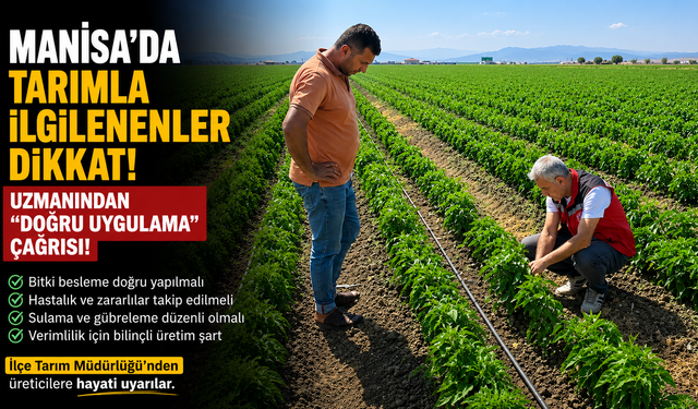 Manisa ’da Tarımla İlgilenenler Dikkat Uzmanından Doğru Uygulama