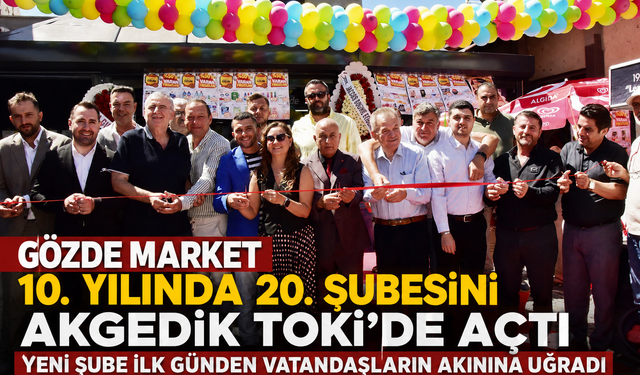 Yunusemre Akgedik TOKİ'de Gözde Market Heyecanı