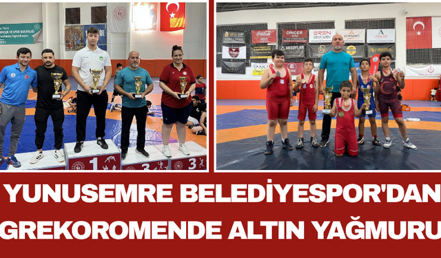 Yunusemre Belediyespor'dan Grekoromende Altın Yağmuru