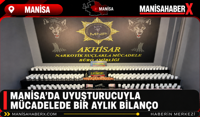 Manisa’da Uyuşturucuyla Mücadelede Bir Aylık Bilanço