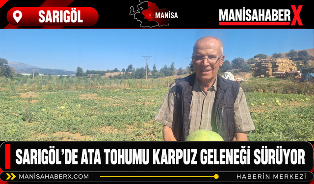 Sarıgöl’de Ata Tohumu Karpuz Geleneği Sürüyor