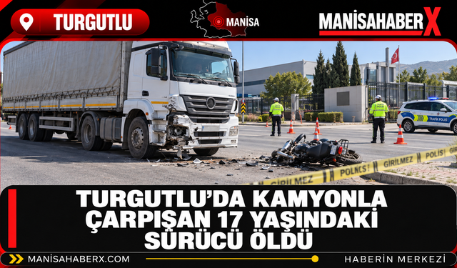 Turgutlu’da Kamyonla Çarpışan 17 Yaşındaki Sürücü Öldü