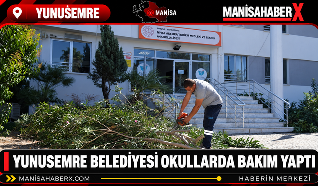 Yunusemre Belediyesi Okullarda Bakım Yaptı