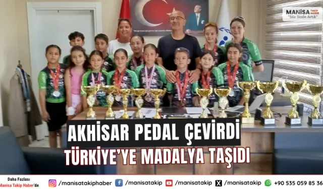 Akhisar pedal çevirdi Türkiye’ye madalya taşıdı