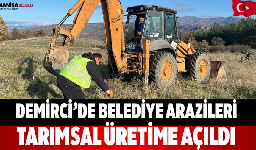 Demirci’de belediye arazileri tarımsal üretime açıldı