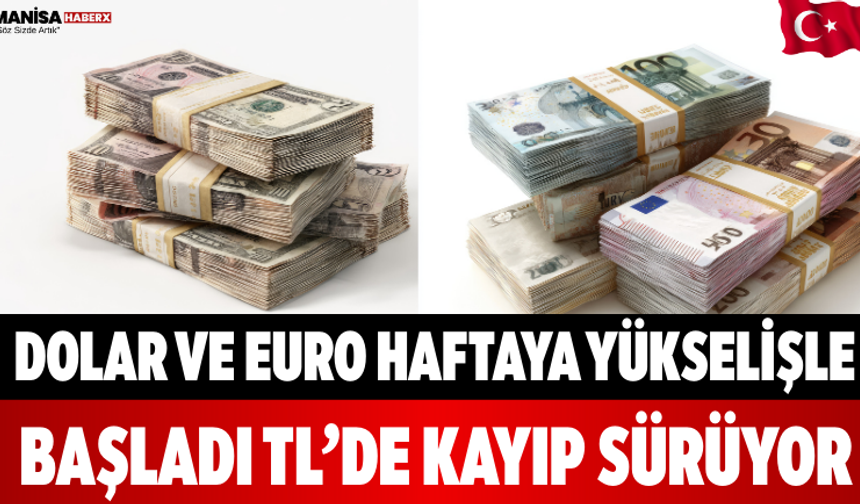 Dolar ve Euro Haftaya Yükselişle Başladı TL’de Kayıp Sürüyor