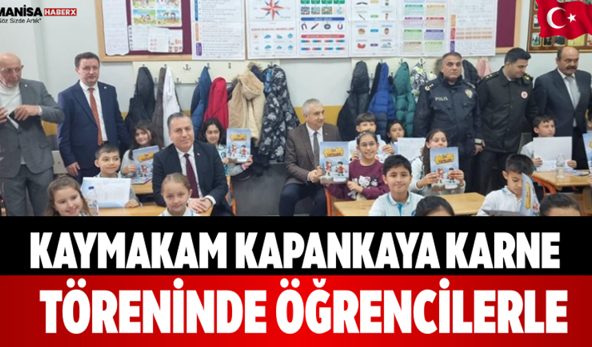 Kaymakam Kapankaya Karne Töreninde Öğrencilerle