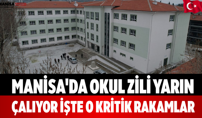 Manisa'da Okul Zili Yarın Çalıyor İşte O Kritik Rakamlar