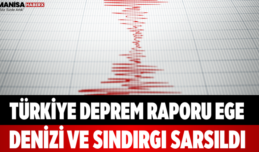 Türkiye Deprem Raporu Ege Denizi ve Sındırgı Sarsıldı