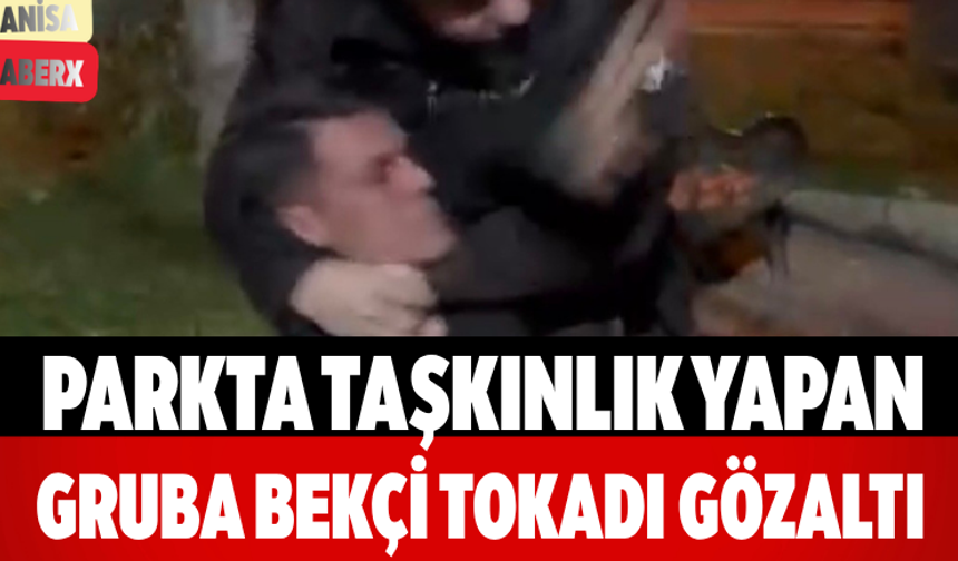 Parkta Taşkınlık Yapan Gruba Bekçi Tokadı Gözaltı