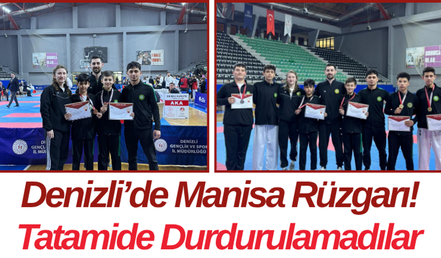 Denizli’de Manisa Rüzgarı! Tatamide Durdurulamadılar