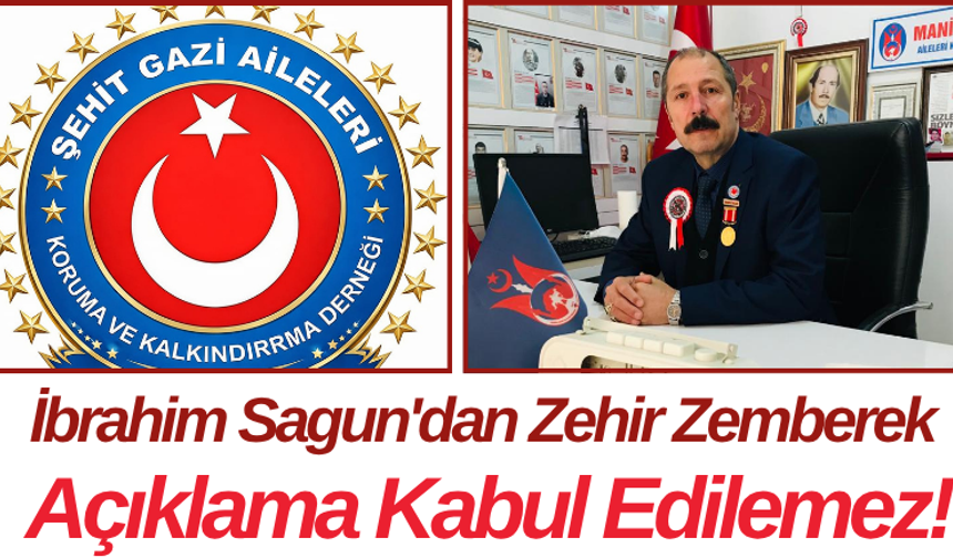 İbrahim Sagun'dan Zehir Zemberek Açıklama Kabul Edilemez!