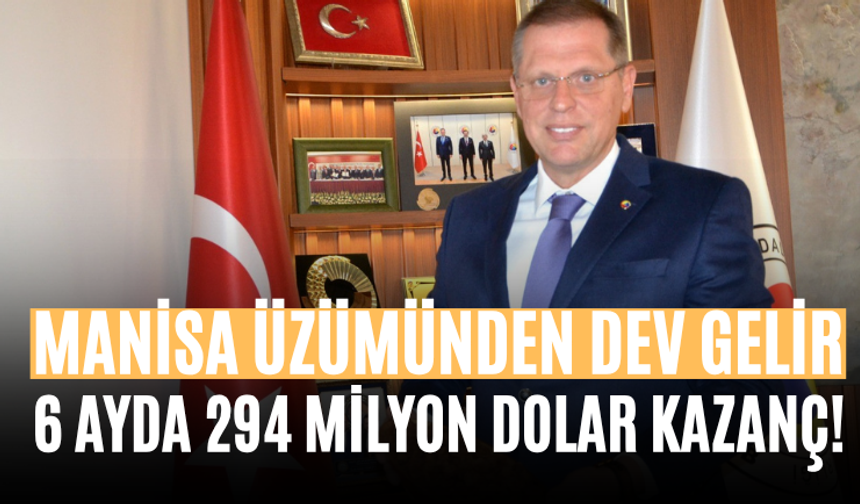 Manisa Üzümünden Dev Gelir 6 Ayda 294 Milyon Dolar Kazanç!