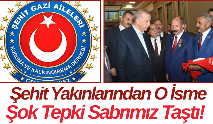 Şehit Yakınlarından O İsme Şok Tepki Sabrımız Taştı!