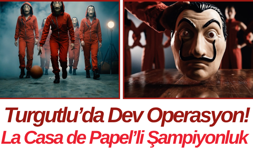 Turgutlu’da Dev Operasyon! La Casa de Papel’li Şampiyonluk