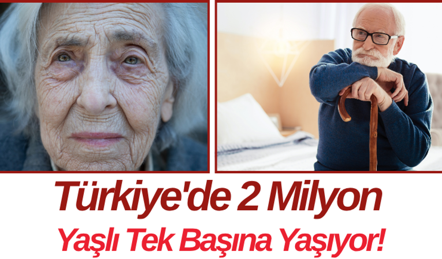 Türkiye'de 2 Milyon Yaşlı Tek Başına Yaşıyor!