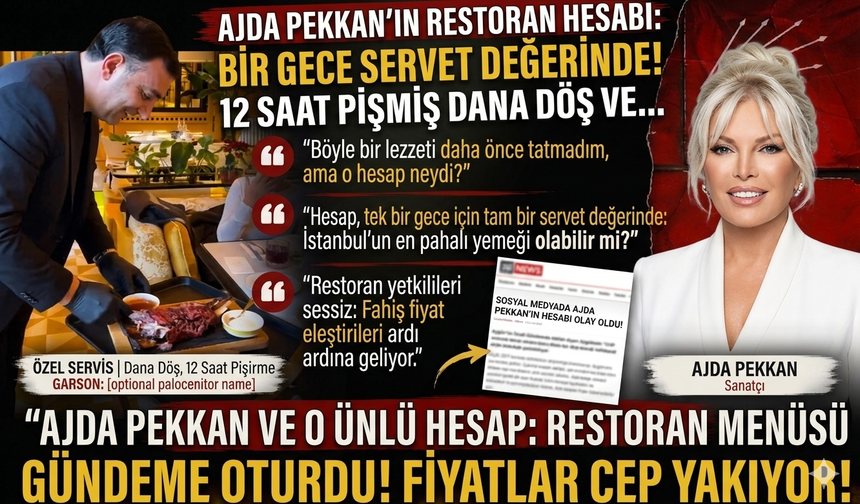 Ajda Pekkan'ın Restoran Hesabı Servet Değerinde Bir Gece!