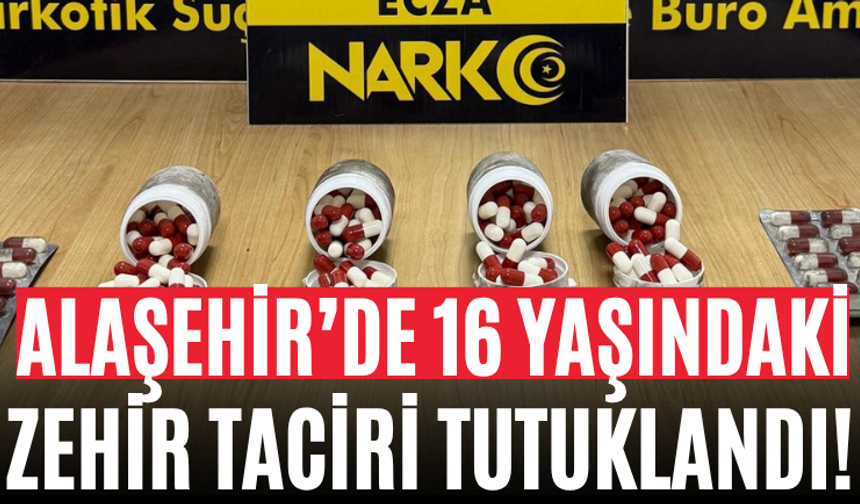 Alaşehir’de 16 Yaşındaki Zehir Taciri Tutuklandı! İ