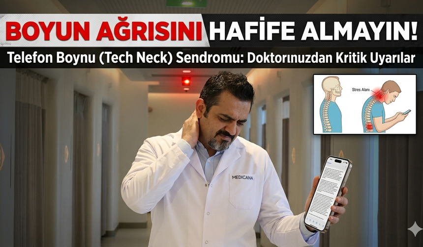 Boyun Ağrısını Hafife Almayın! Telefon Boynu Sendromu