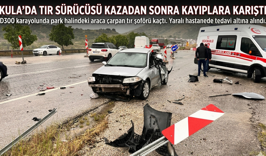 Kula’da Tır Sürücüsü Kazadan Sonra Kayıplara Karıştı