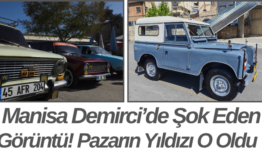Manisa Demirci’de Şok Eden Görüntü! Pazarın Yıldızı O Oldu