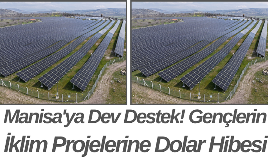 Manisa'ya Dev Destek! Gençlerin İklim Projelerine Dolar Hibesi