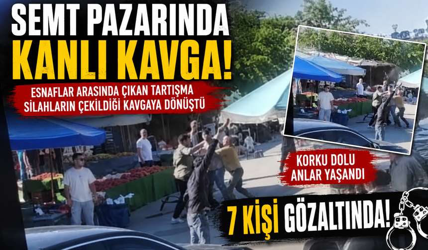 Pazaryerinde Silahlı Dehşet: Ortalık Savaş Alanına Döndü!