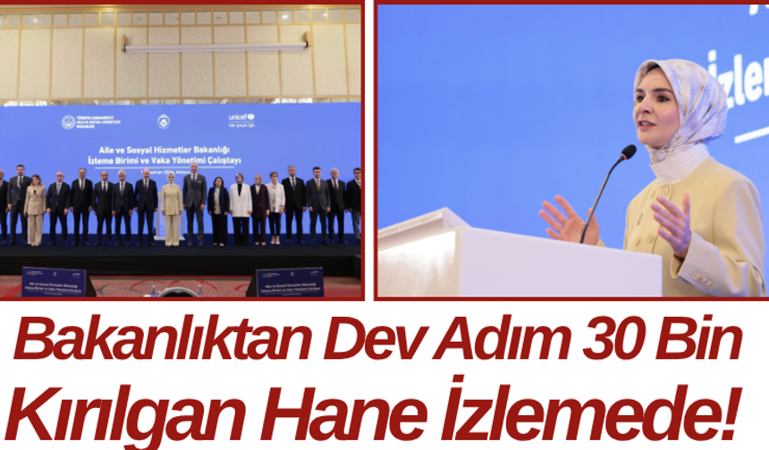 Bakanlıktan Dev Adım 30 Bin Kırılgan Hane İzlemede!