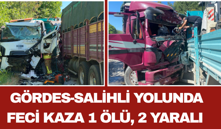 Gördes-Salihli Yolunda Feci Kaza: 1 Ölü, 2 Yaralı