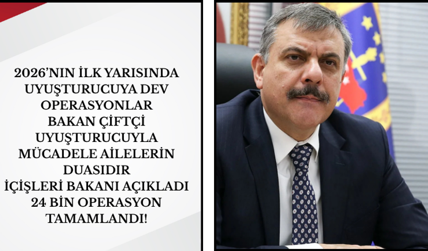 İçişleri Bakanı Açıkladı: 24 Bin Operasyon Tamamlandı!