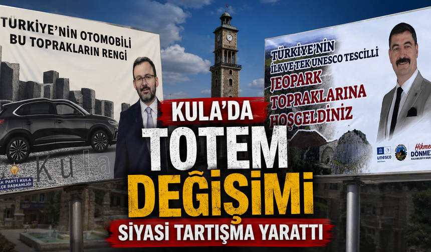 Kula’da Totem Değişimi Siyasi Tartışma Yarattı
