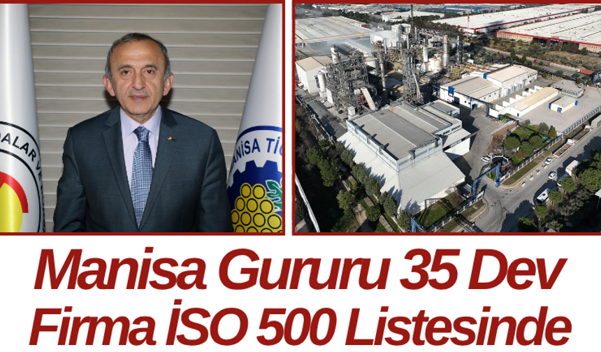 Manisa Gururu 35 Dev Firma İSO 500 Listesinde
