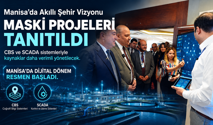 Manisa'da Akıllı Şehir Vizyonu MASKİ Projeleri Tanıtıldı