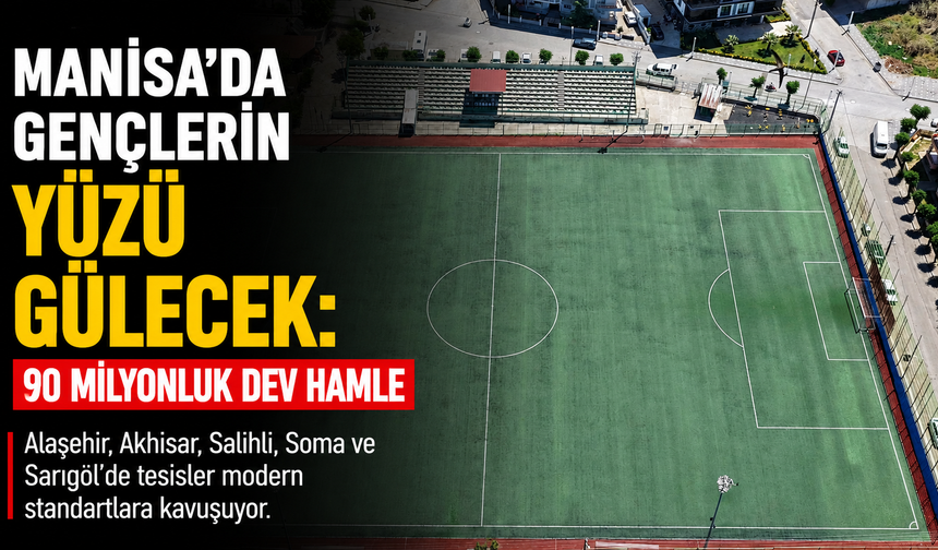 Manisa’da Spor Altyapısı Yenileniyor 5 İlçede Çalışma