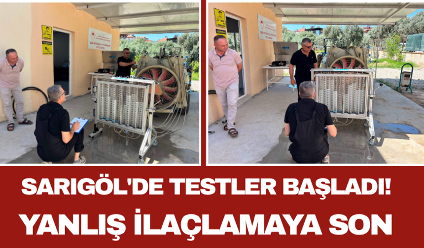 Sarıgöl'de Testler Başladı! Yanlış İlaçlamaya Son