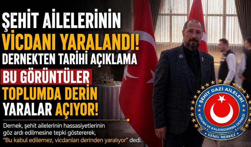 Şehit Ailelerinin Vicdanı Yaralandı Dernekten Tarihi Açıklama