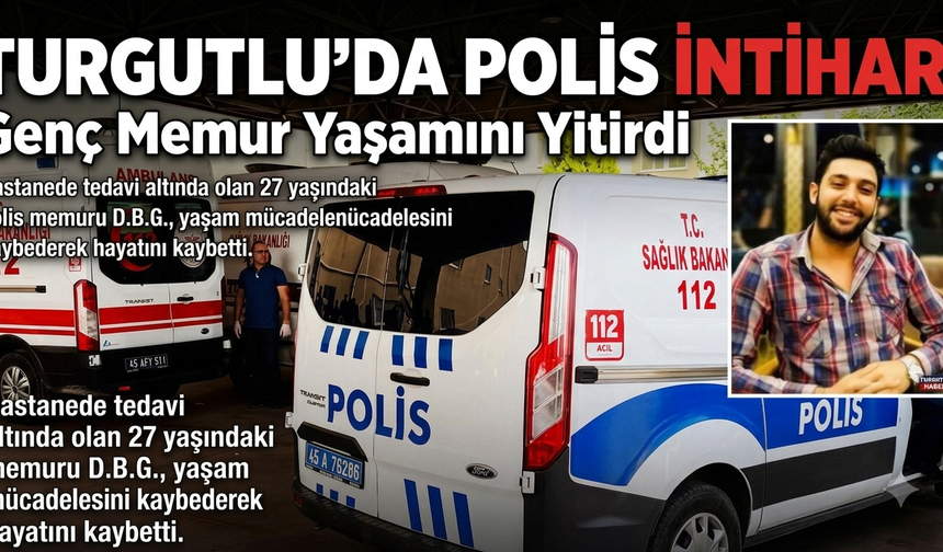 Turgutlu’da Polis İntiharı Genç Memur Yaşamını Yitirdi