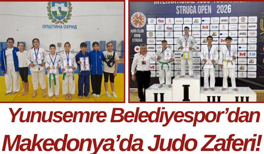 Yunusemre Belediyespor’dan Makedonya’da Judo Zaferi!