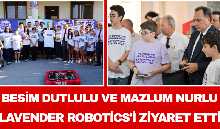 Besim Dutlulu ve Mazlum Nurlu Lavender Robotics'i Ziyaret Etti