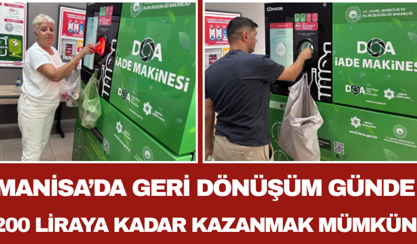 Manisa’da Geri Dönüşüm Günde 200 Liraya Kadar Kazanmak Mümkün