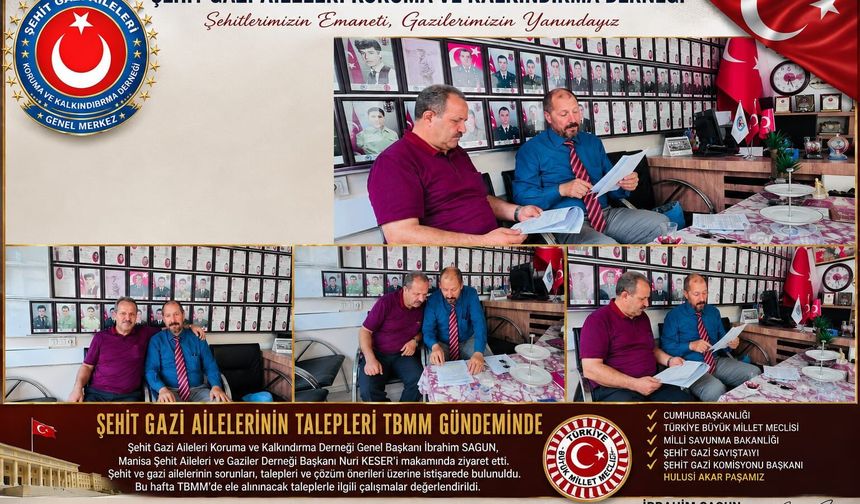 Manisa'da Şehit Aileleri İçin Ortak Çalışma ve İş Birliği Kararı