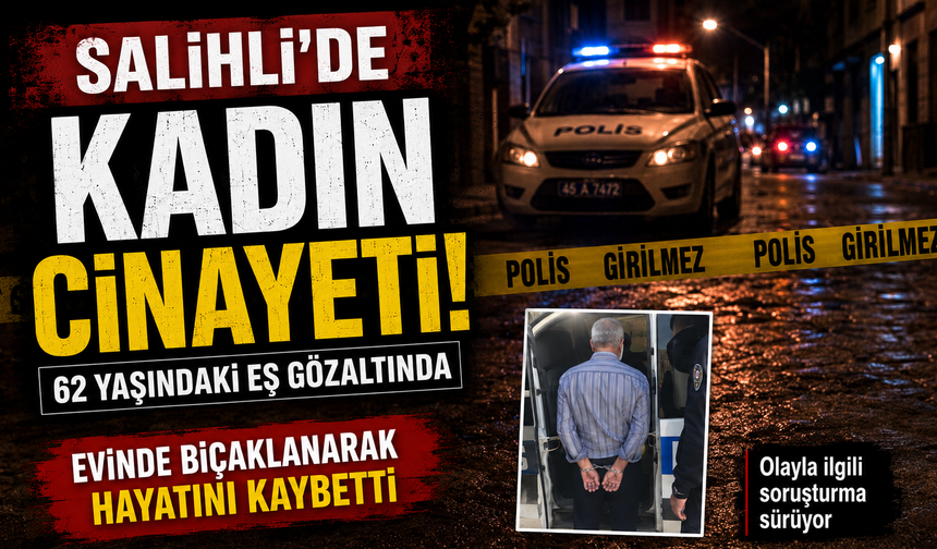 Salihli'de Kadın Cinayeti: 62 Yaşındaki Eş Gözaltında